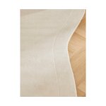 Šviesiai smėlio spalvos ovalus vilnos kilimas (kadey) 120x180