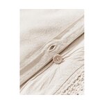 Smėlio spalvos medvilninis antklodės krepšys (abra) 135x200