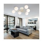 Baltā zelta dizaina LED griestu lampa magnum (emibig)