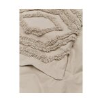 Bēšs kokvilnas gultas pārklājs (faye) 160x200