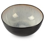 Black snack bowl set 6 pcs lunar (aerts)