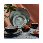 Black snack bowl set 6 pcs lunar (aerts)