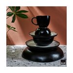 Black snack bowl set 6 pcs lunar (aerts)