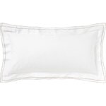 Baltas medvilninis pagalvės užvalkalas juodu apvadu (carlotta) 40x80