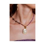 Gold-plated necklace (the sun)