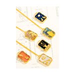 Gold-plated necklace (the sun)