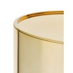 Golden design nightstand with componibili (cartel) beauty flaw