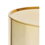 Auksinio dizaino naktinis staliukas su componibili (kartelės) grožio trūkumais