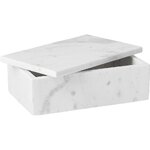 Gaiša marmora rotaslietu kastīte (venēcija) ar kosmētiskiem defektiem.
