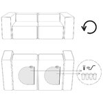 Brownish gray sofa hunter (3-seater)