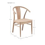 Solid wood chair janik (actona)