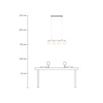 Silver pendant light quattro (markslöjd)