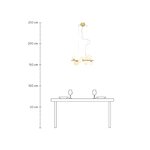 Gold Design Pendant Molecule (Aneta)