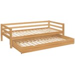 Solid wood cot with drawer (alpine)