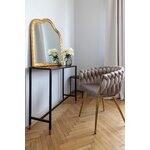 Harmaa-kulta design-nojatuoli larissa (dom art style)
