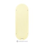 Oval wall mirror with yellow frame (mael) 50x140