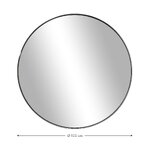 Зеркало круглое настенное (кружево)