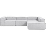 Светло-серый большой модульный диван с пуфиком (Леннон) нетронутый