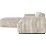 Beige velvet corner sofa (melva)