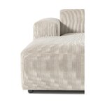 Beige velvet corner sofa (melva)