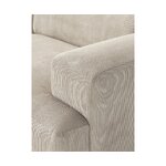 Beige velvet corner sofa (melva)