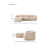 Бежевый дизайнерский угловой диван (софия) нетронутый