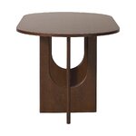 Tamsiai rudo dizaino pietų stalas (apollo), nepažeistas
