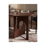 Dark brown design dining table (apollo), complete