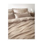 Beige satin pillowcase (premium) 80x80 with beauty flaw