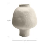 Керамическая ваза ручной лепки ø 32 см (таблетка) с косметическими дефектами