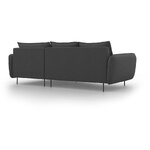 Dark gray corner sofa vienna (besolux) intact
