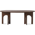 Дизайнерский обеденный стол темно-коричневого цвета (Аполлон), нетронутый
