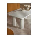 Light marble coffee table (mabel) intact