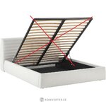 Beige bed with storage (cloud) 180x200 with cosmetic flaws