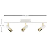 Baltā zelta LED griestu lampa (bobijs)