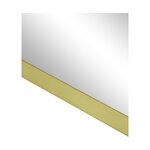 Kuldse Metallraamiga Kandiline Seinapeegel (Ivy) 40x40