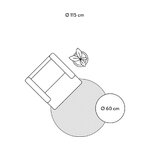 Taupe Värvi Ümmargune Viskoosvaip (Jane)D=120