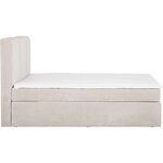 Beige mannermainen sänky (oberon) 200x200cm, jossa kosmeettisia virheitä.
