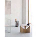 Round coffee table made of future oak wood (kristina dam), intact