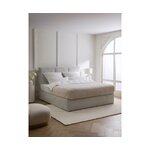 Vaaleanharmaa mannermainen sänky (oberon) 160x200 ehjä