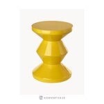 Kollane disain diivanilaud zig zag (pols potten) iluveaga