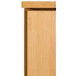 Навесной шкаф из массива дерева коричневого и белого цвета (alby)