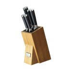 Puukkosetti 6-osainen bambu (berlingerhaus), jossa kosmeettisia puutteita.