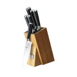 Puukkosetti 6-osainen bambu (berlingerhaus), jossa kosmeettisia puutteita.