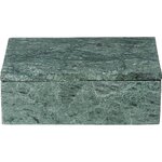 Zaļa marmora dārglietu kastīte (venēcija) ar skaistuma trūkumu