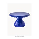 Blue coffee table zig zag (pols potten) with a cosmetic flaw