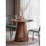 Ruskea pyöreä ruokapöytä brookland (gallery direct)
