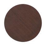 Dark brown round extendable dining table (bennet) 115x115-215 with cosmetic flaws