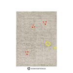 Brownish-beige viscose carpet (jane) 300x400 with cosmetic flaws.