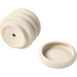 Beige flower pot (rudi)